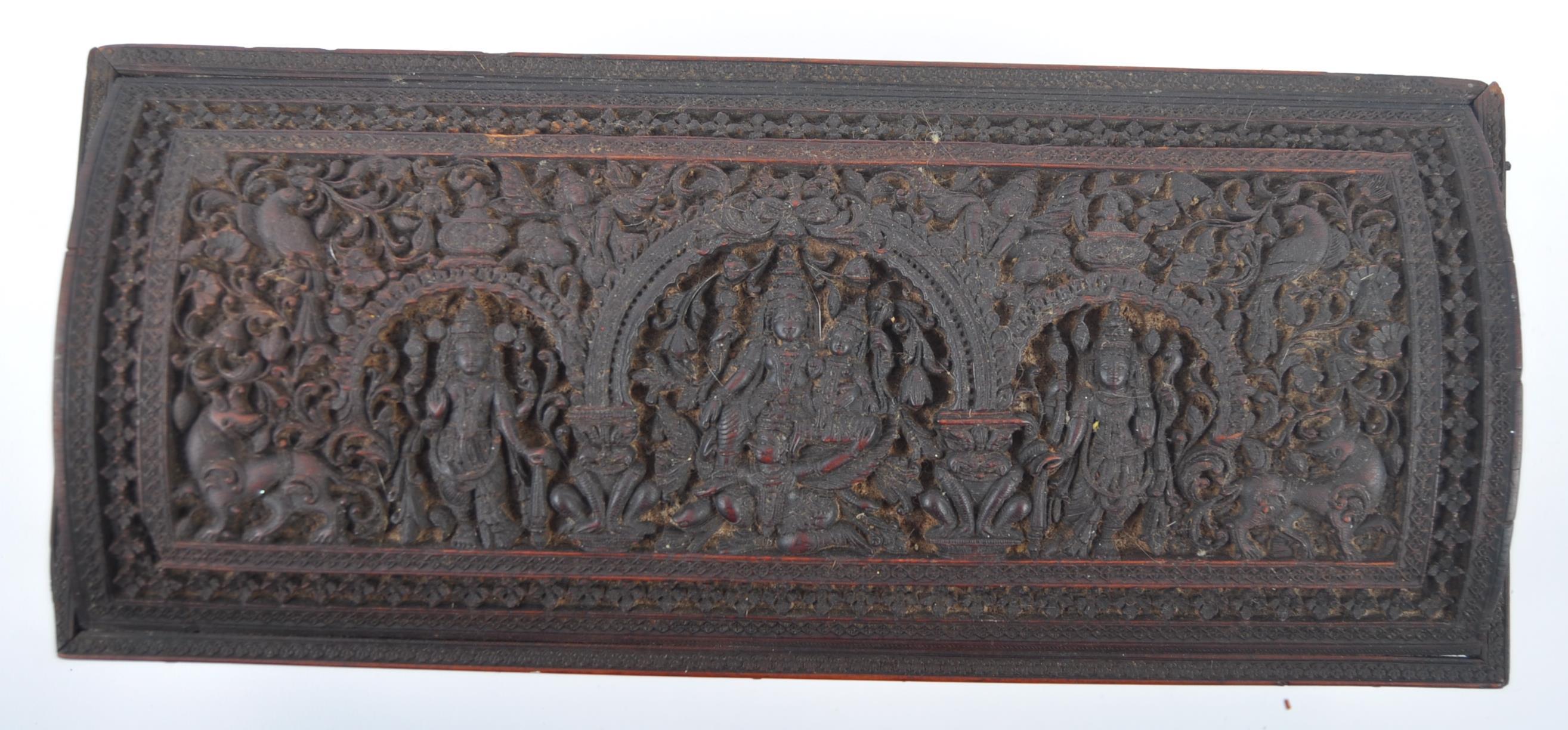 19TH CENTURY CARVED ANGLO INDIAN COLONIAL CARVED BOX - Image 6 of 7