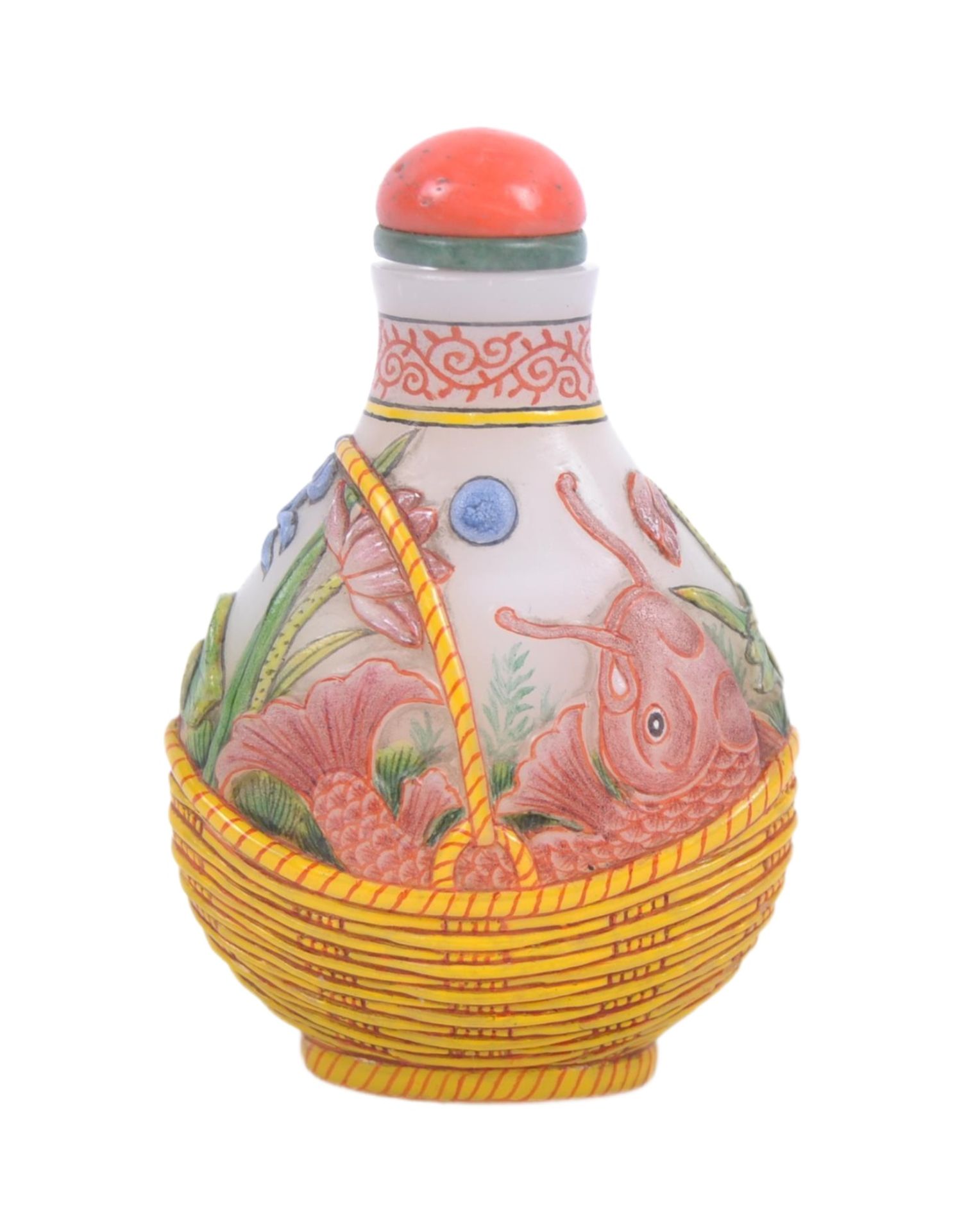 EARLY 20TH CENTURY CHINESE GLASS SNUFF BOTTLE