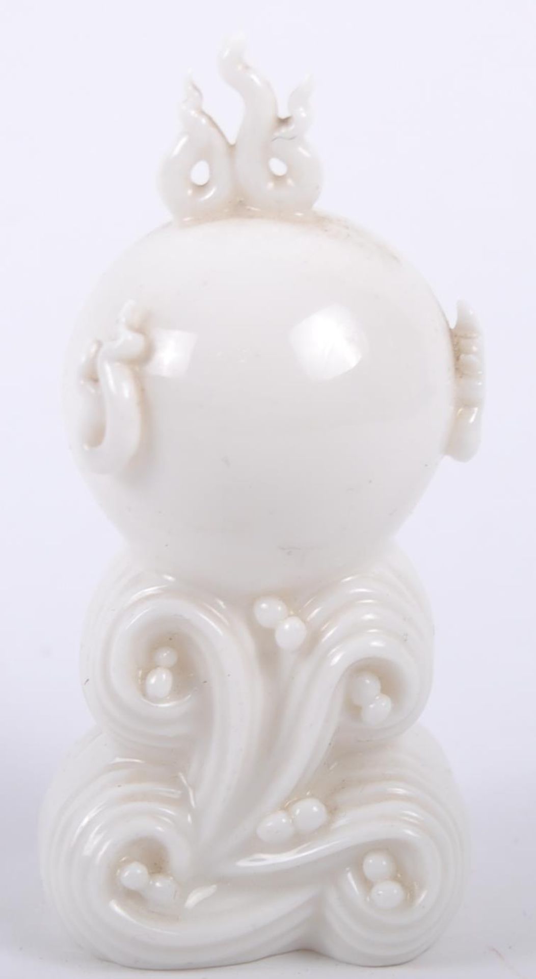 CHINESE DEHUA PORCELAIN DRAGON & FLAMING PEARL - Image 8 of 9