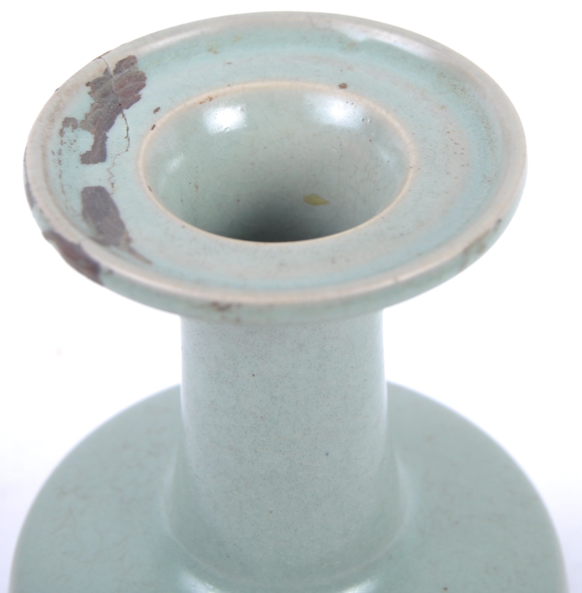 CHINESE LONGQUAN CELADON BOTTLE VASE - Image 4 of 7