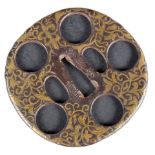 17TH CENTURY JAPANESE KOIKE YOSHIRO IRON TSUBA