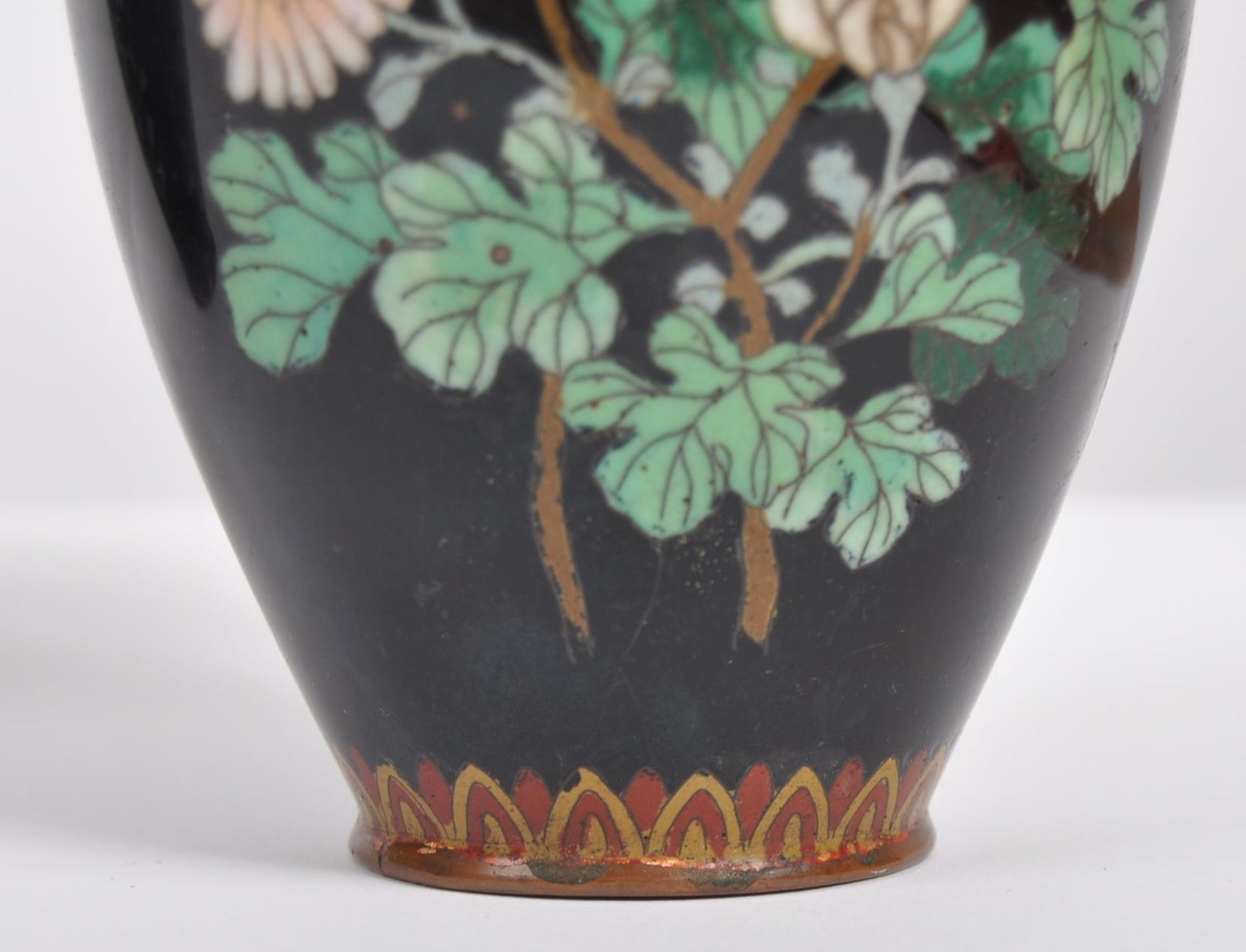 PAIR OF 20TH CENTURY CHINESE CLOISONNE VASES - Image 6 of 6
