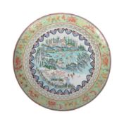 19TH CENTURY CHINESE FAMILLE VERTE PLATE