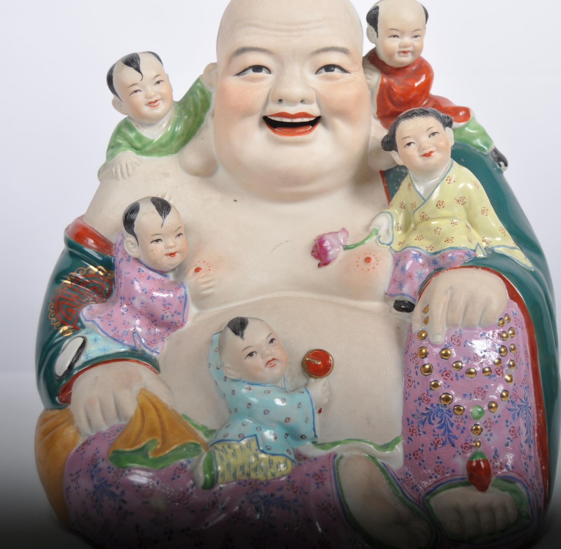 EARLY 20TH CENTURY CHINESE REPUBLIC LAUGHING BUDDHA - Image 6 of 7