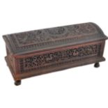 19TH CENTURY CARVED ANGLO INDIAN COLONIAL CARVED BOX