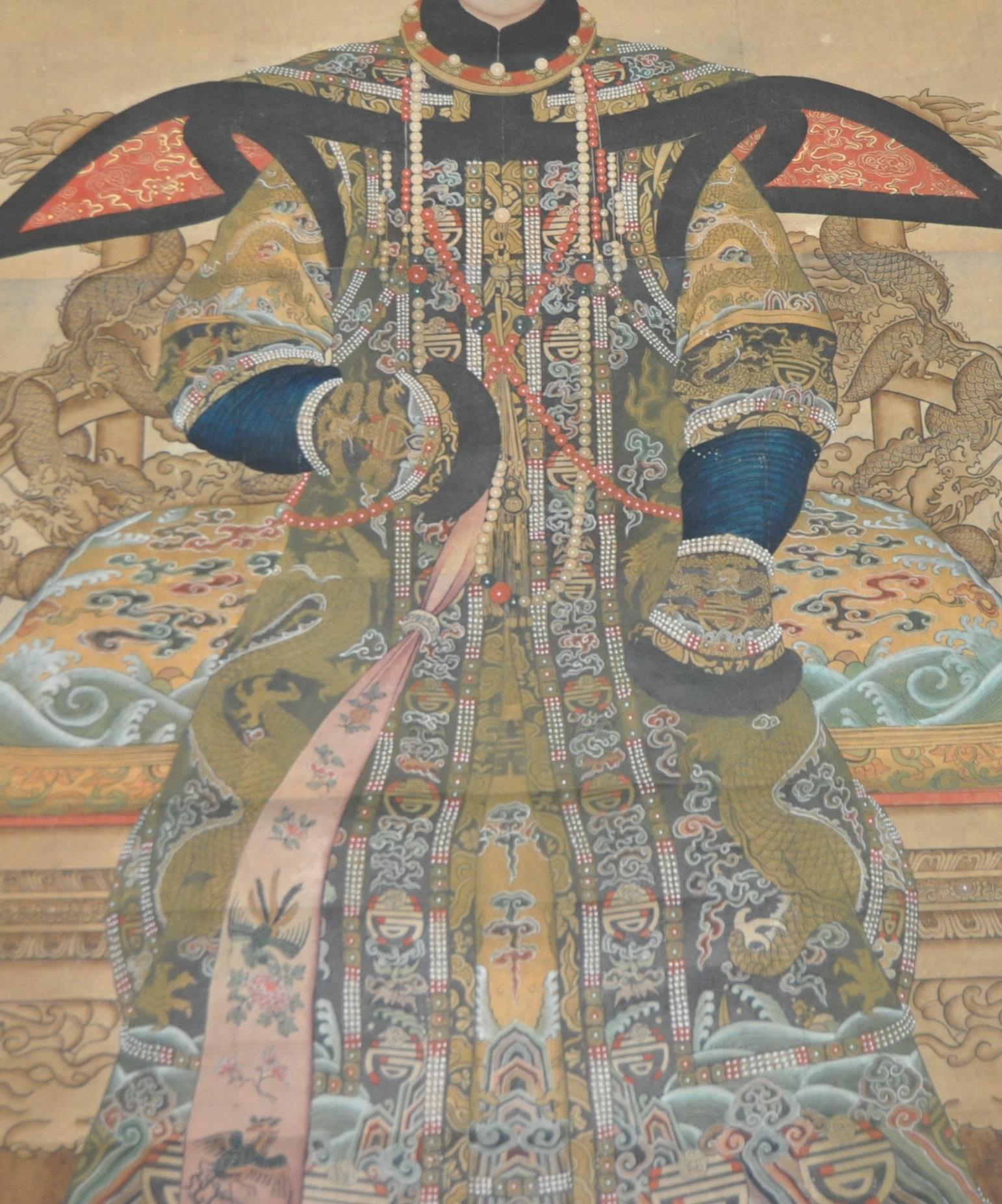 PAIR OF CHINESE EMPEROR SCROLLS - Image 4 of 7