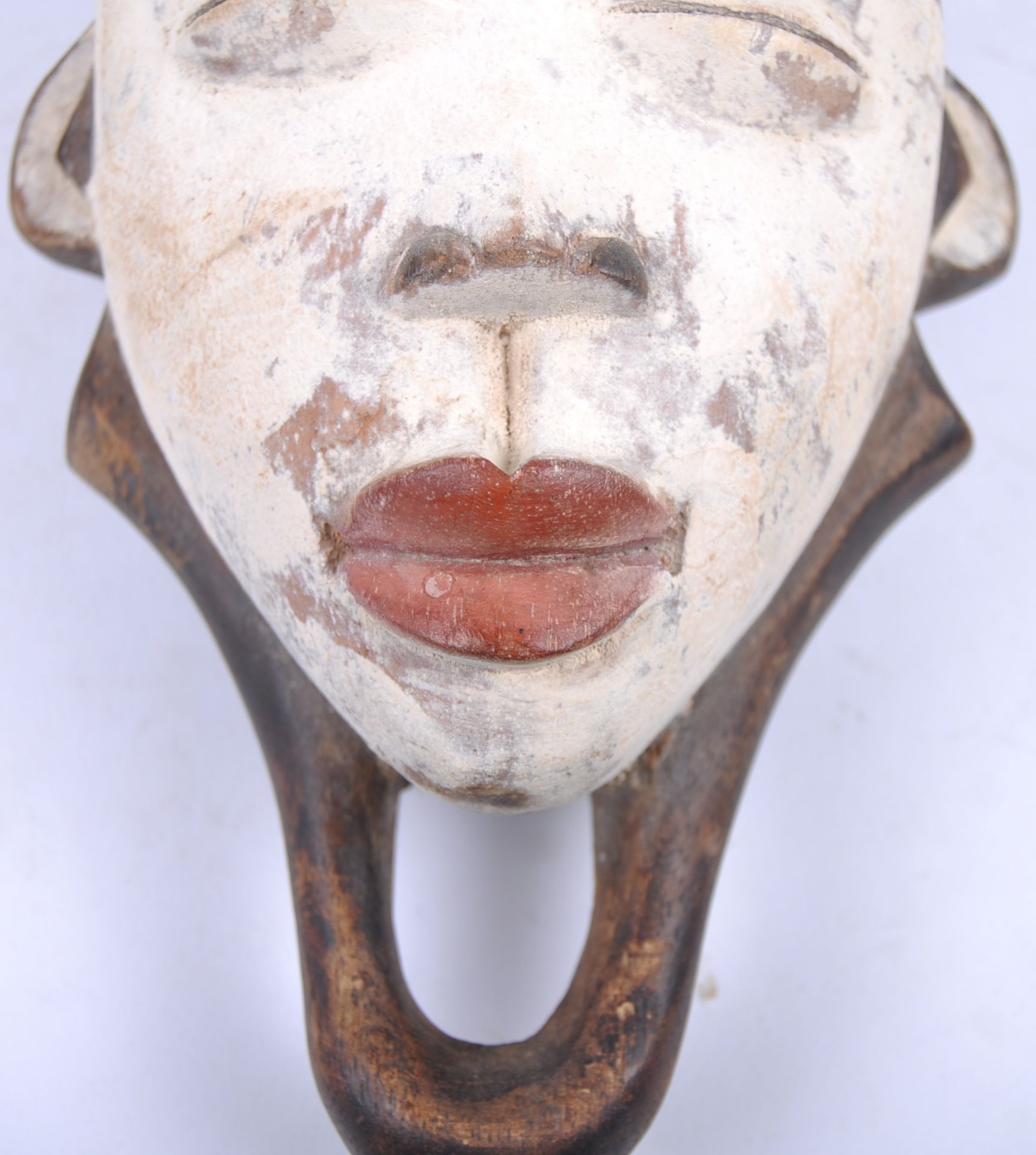 TWO AFRICAN TRIBAL PUNU LUMBO MOURNING MASKS - Image 4 of 9