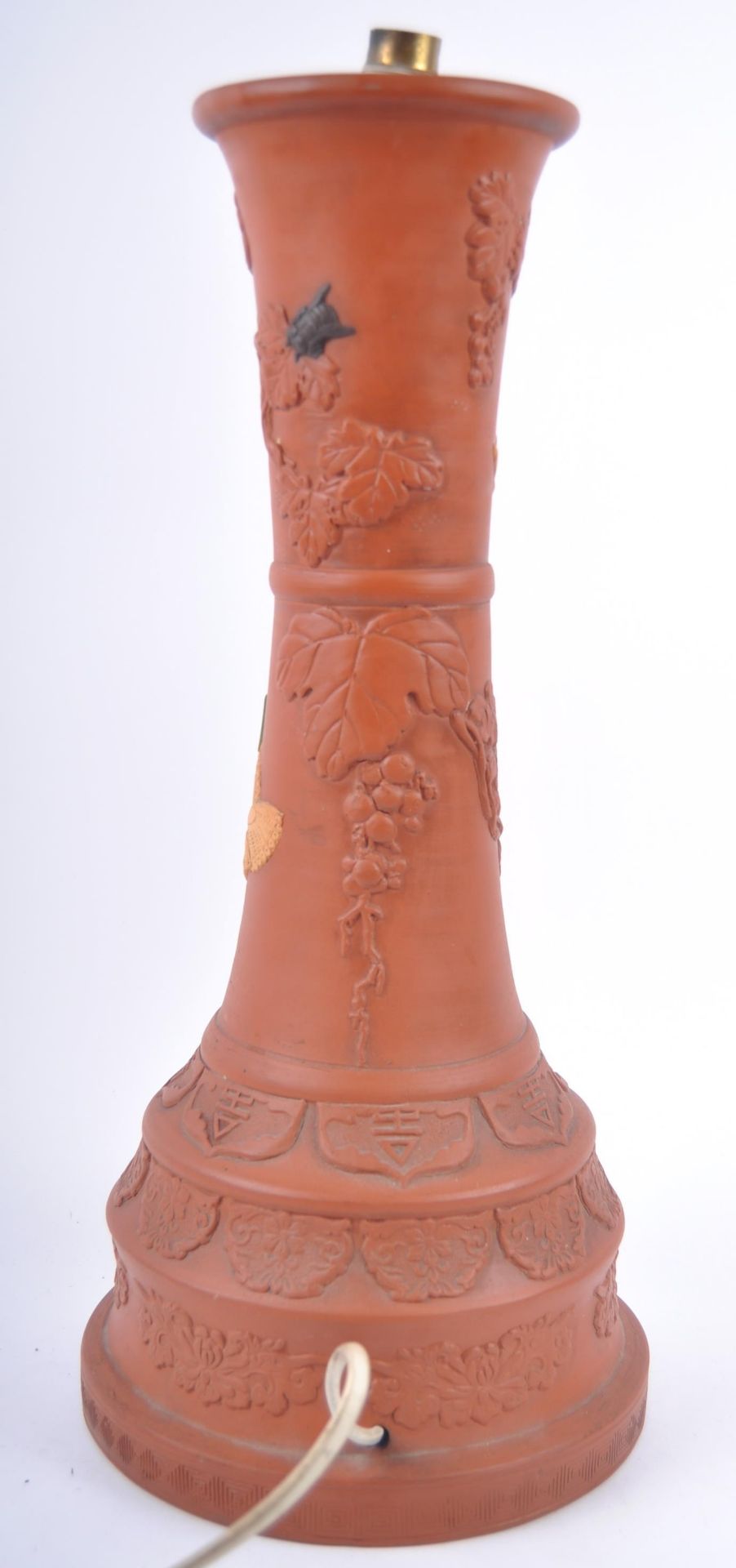 LARGE 19TH CENTURY CHINESE YIXING TABLE LAMP - Image 3 of 4