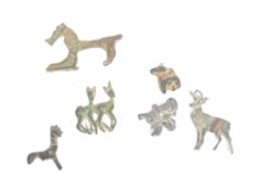 COLLECTION OF ROMAN ANIMAL BRONZE ARTEFACTS