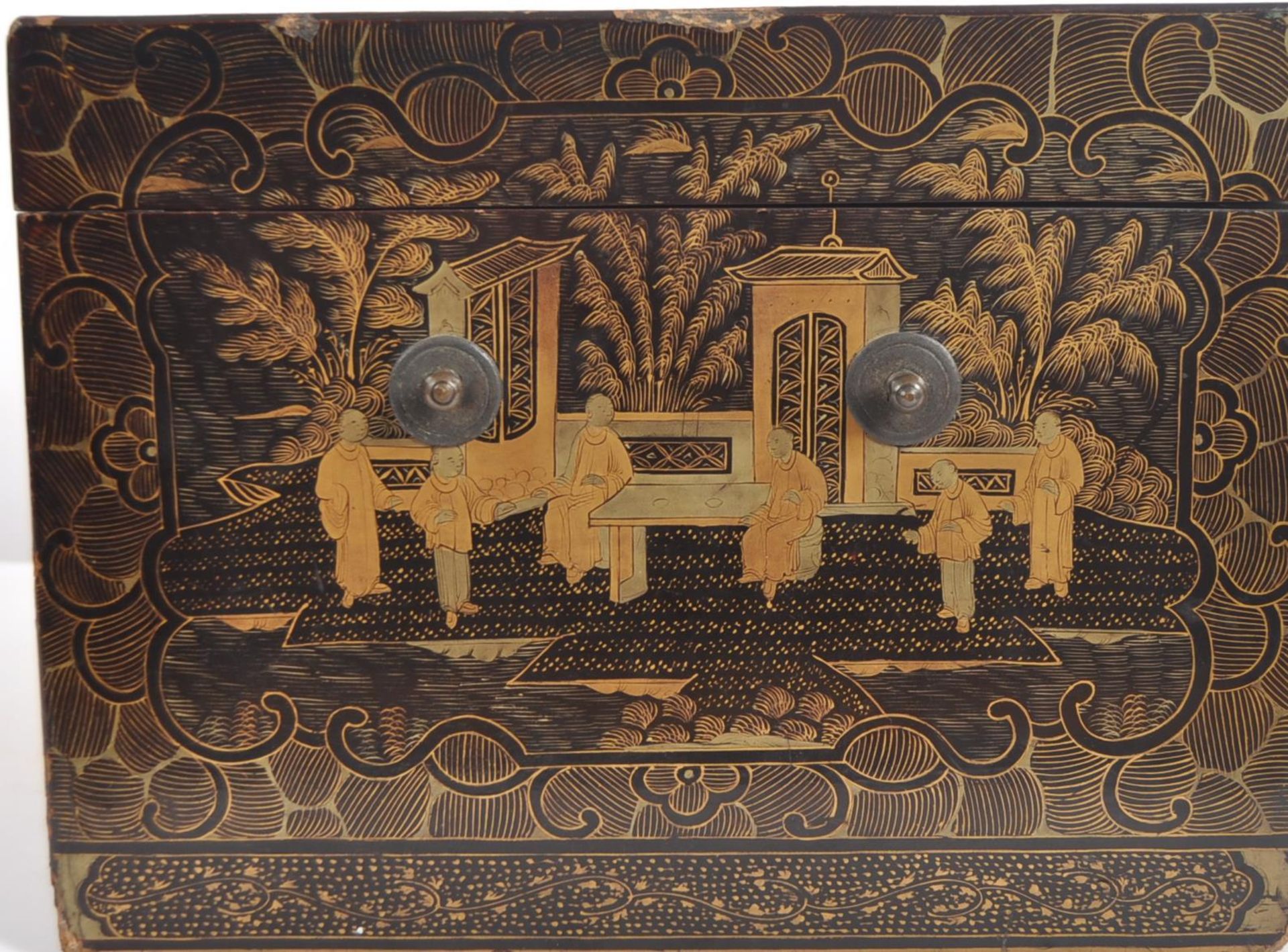 EARLY 20TH CENTURY CHINESE LACQUER TEA BOX - Image 7 of 8