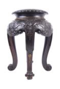 19TH CENTURY CHINESE CARVED STAND