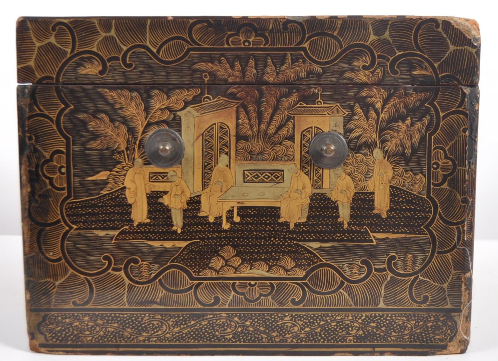 EARLY 20TH CENTURY CHINESE LACQUER TEA BOX - Image 5 of 8