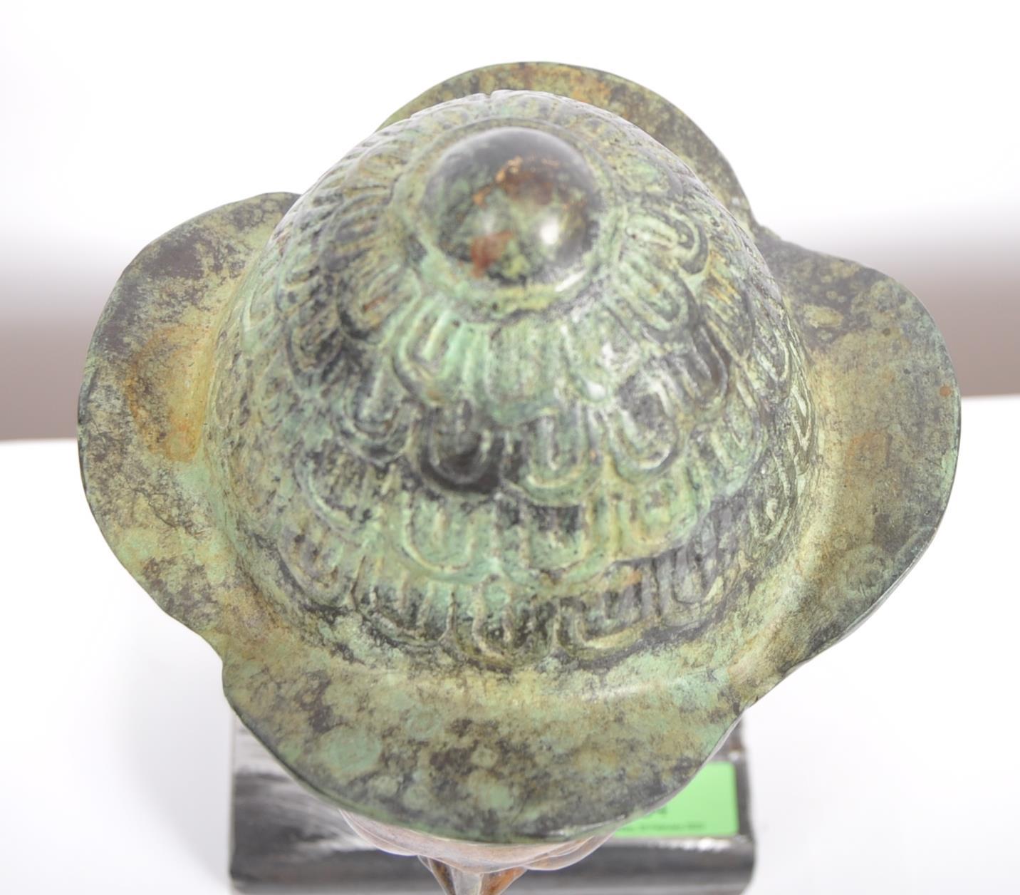 20TH CENTURY CHINESE THAI PHRA PHROM BRONZE HEAD - Image 6 of 6