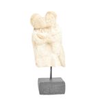 ROMAN POTTERY FRAGMENT FIGURINE OF ENTWINED LOVERS