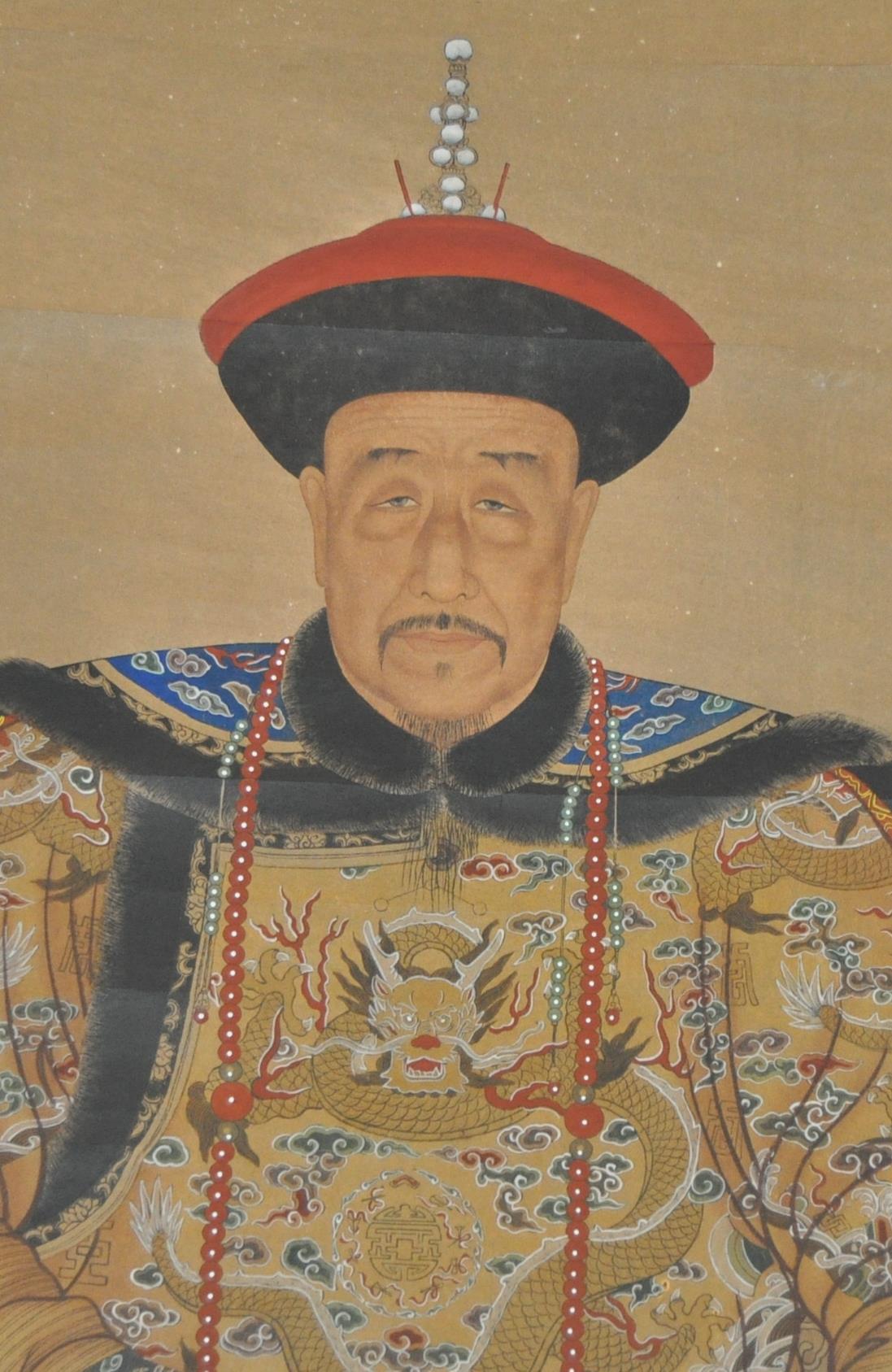 PAIR OF CHINESE EMPEROR SCROLLS - Image 2 of 7