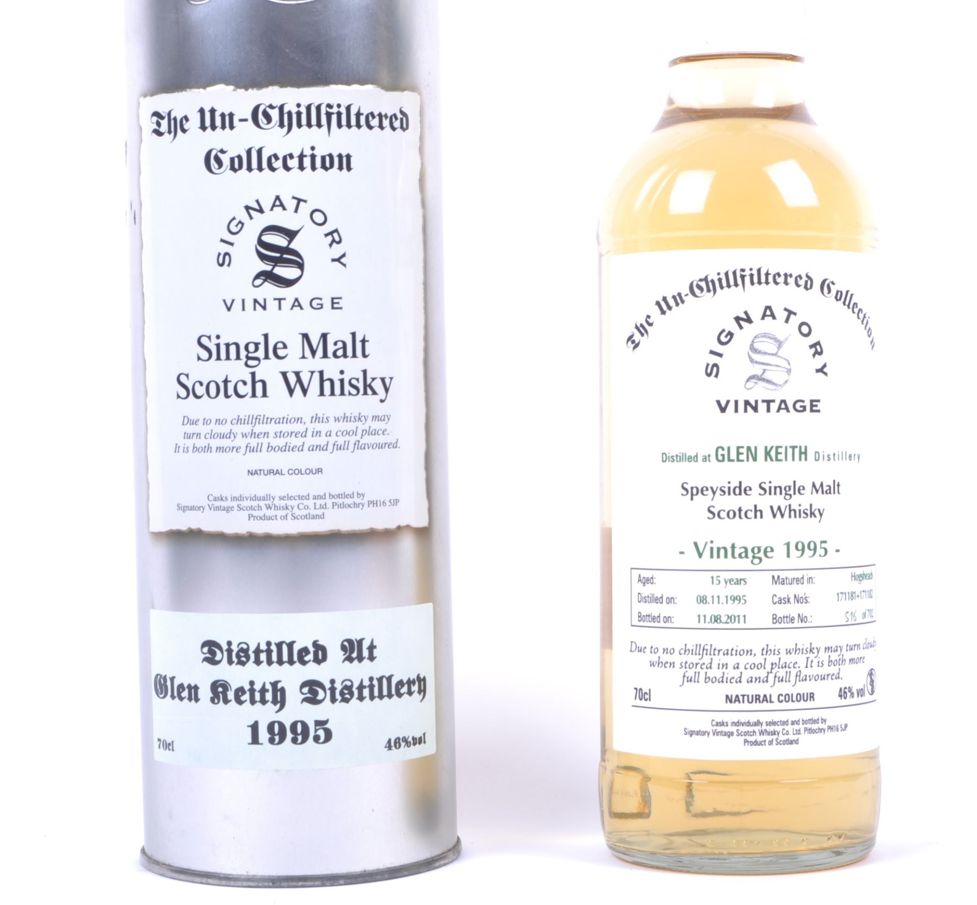 GLEN KEITH VINTAGE 1995 SINGLE MALT WHISKY - Image 3 of 4