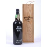 ONE BOTTLE OF BLANDYS MADEIRA BUAL SOLERA 1845