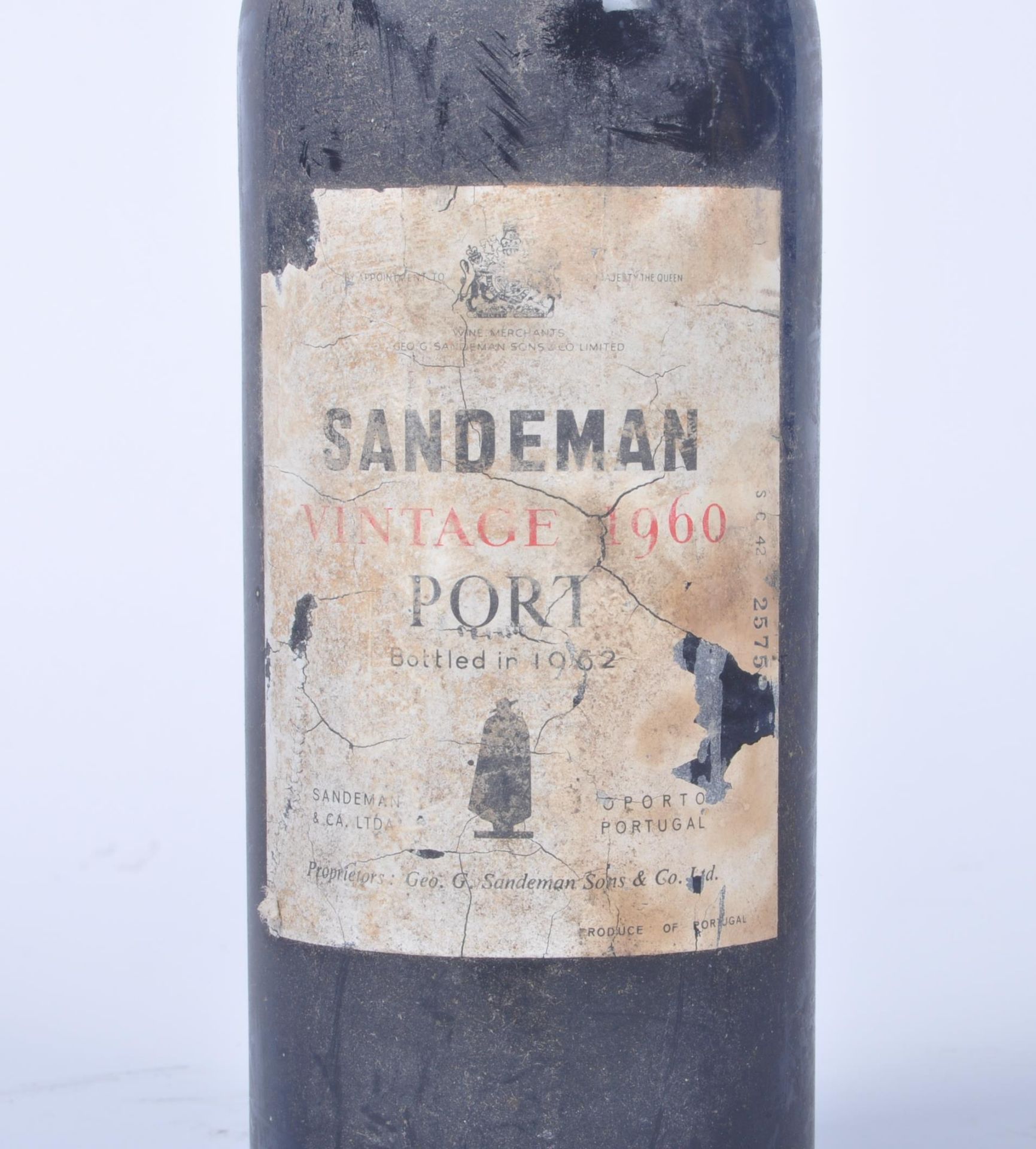 SINGLE BOTTLE OF SANDEMAN 1960 VINTAGE PORT - Image 2 of 5