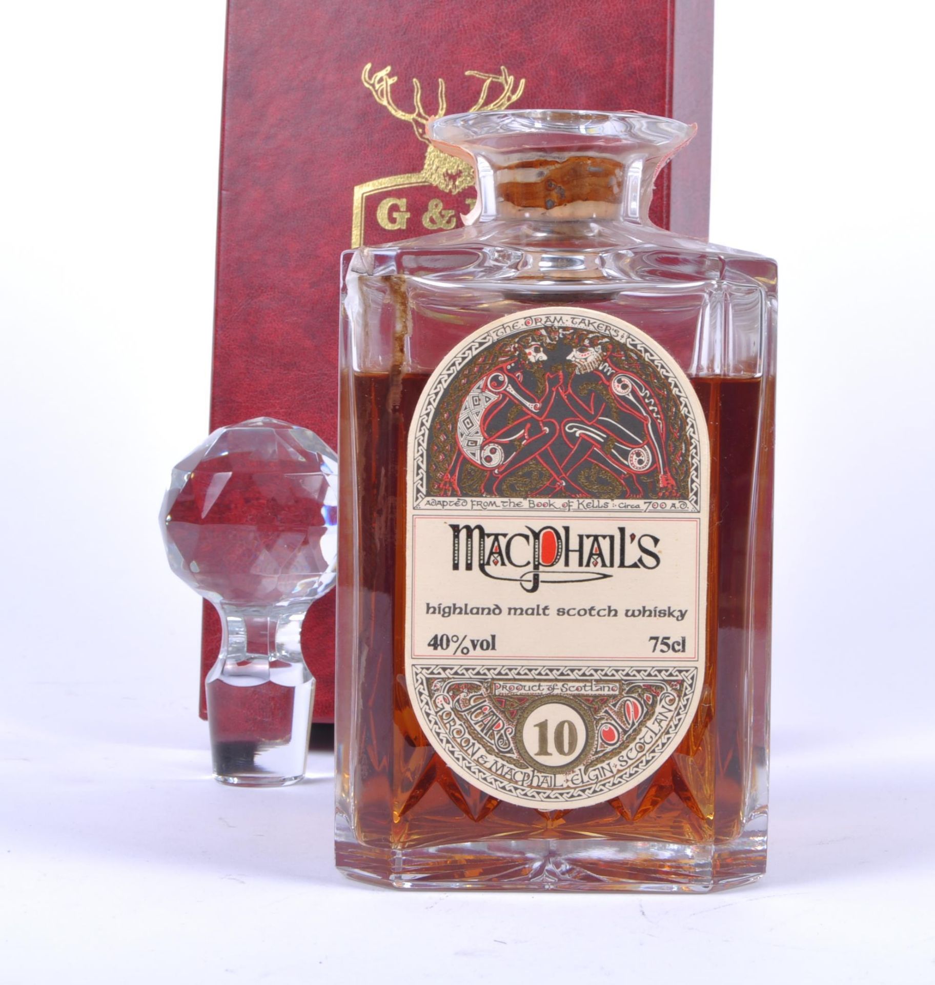 GORDON & MACPHAILS CRYSTAL DECANTER IN BOX - Image 3 of 7