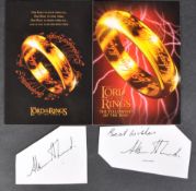 LORD OF THE RINGS - POSTCARD - AUTOGRAPHED PAPER