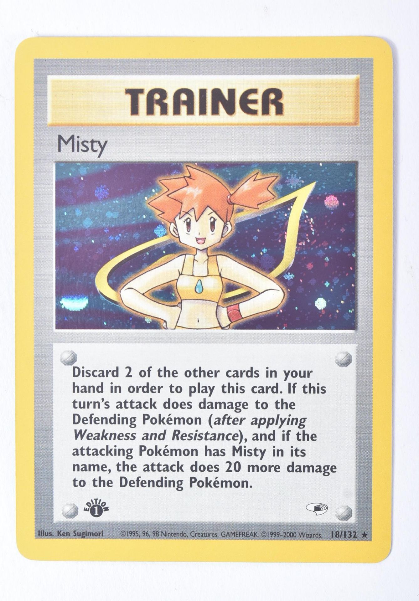 POKEMON - WOTC RARE FIRST EDITION MISTY HOLO CARD