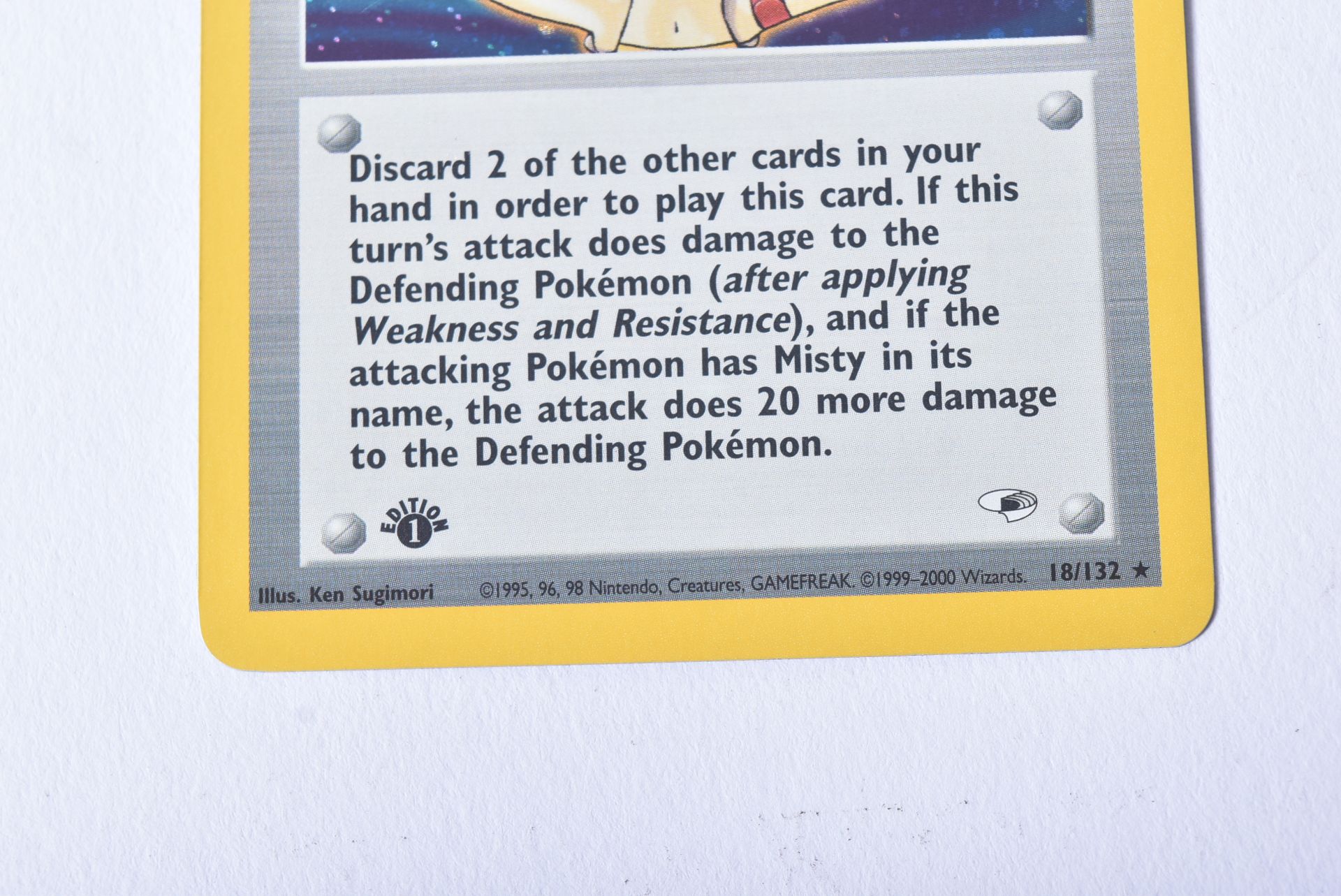 POKEMON - WOTC RARE FIRST EDITION MISTY HOLO CARD - Image 3 of 4