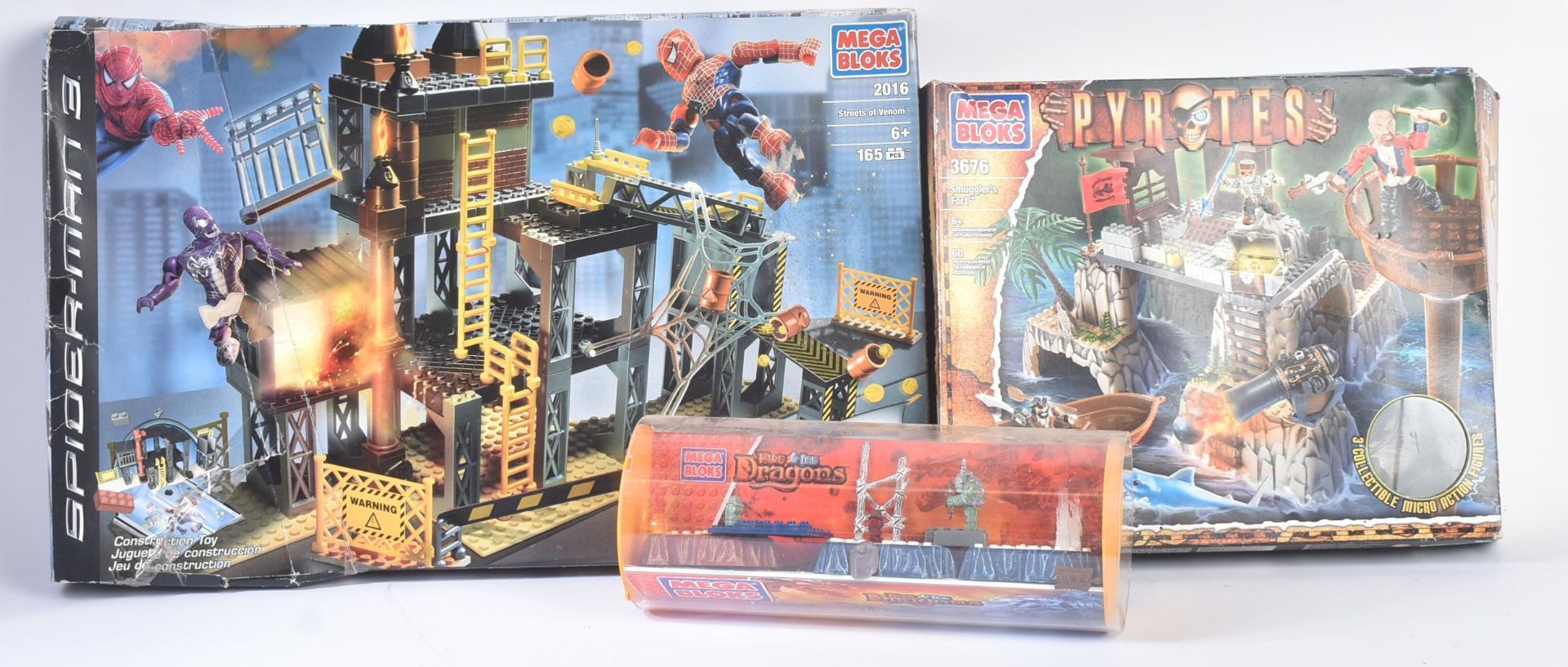 COLLECTION OF LEGO STYLE ' MEGA BLOKS ' CONSTRUCTION SETS