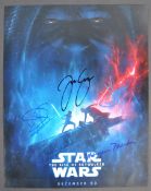 STAR WARS - THE RISE OF SKYWALKER - MULTI-SIGNED 11X14"