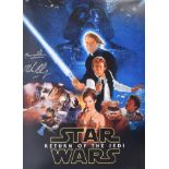 STAR WARS - RETURN OF THE JEDI - AUTOGRAPHED POSTER