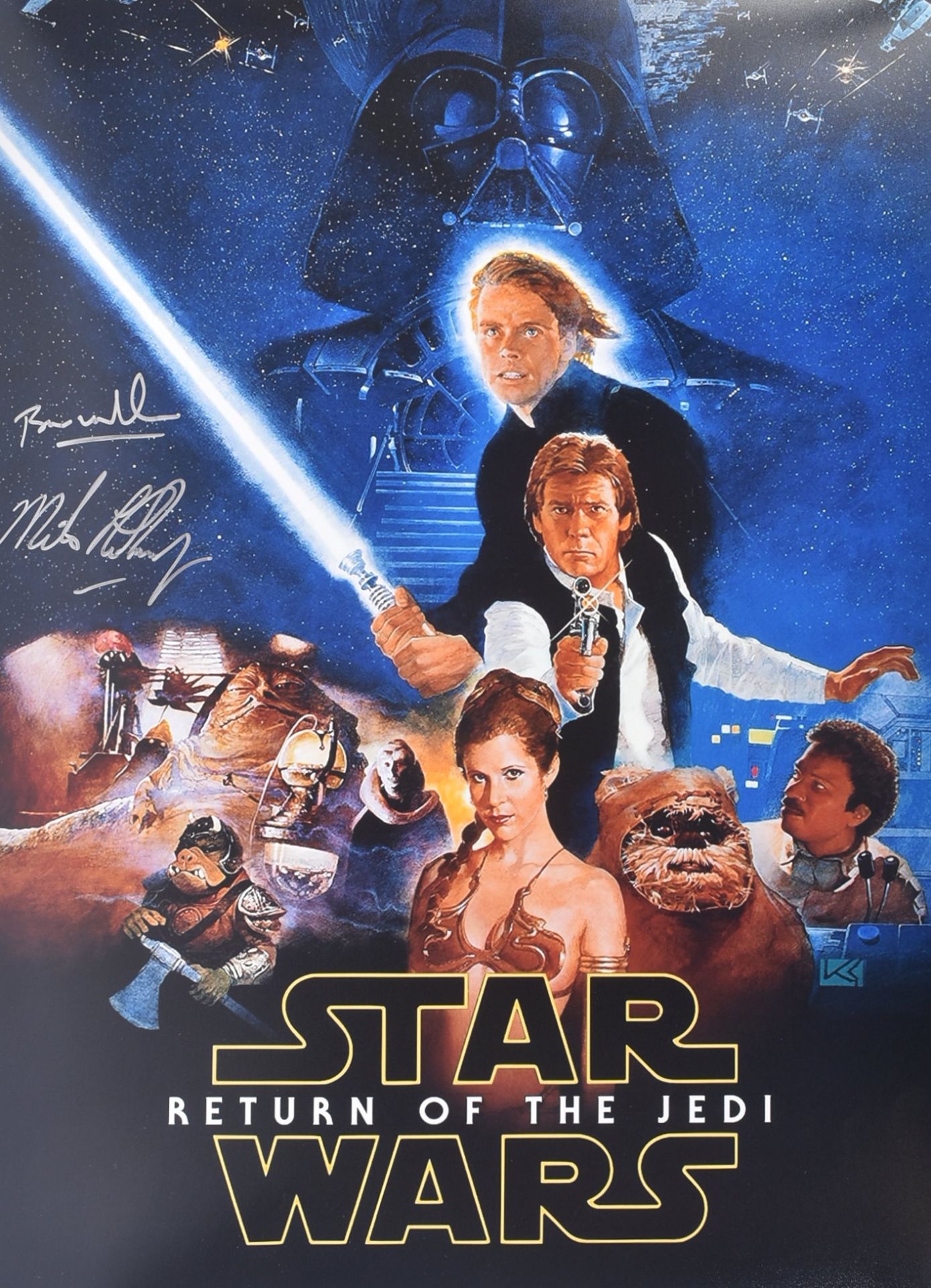 STAR WARS - RETURN OF THE JEDI - AUTOGRAPHED POSTER