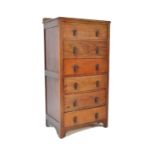 VINTAGE CIRCA 1940S OAK TALL BOY PEDESTAL CHEST OF DRAWERS