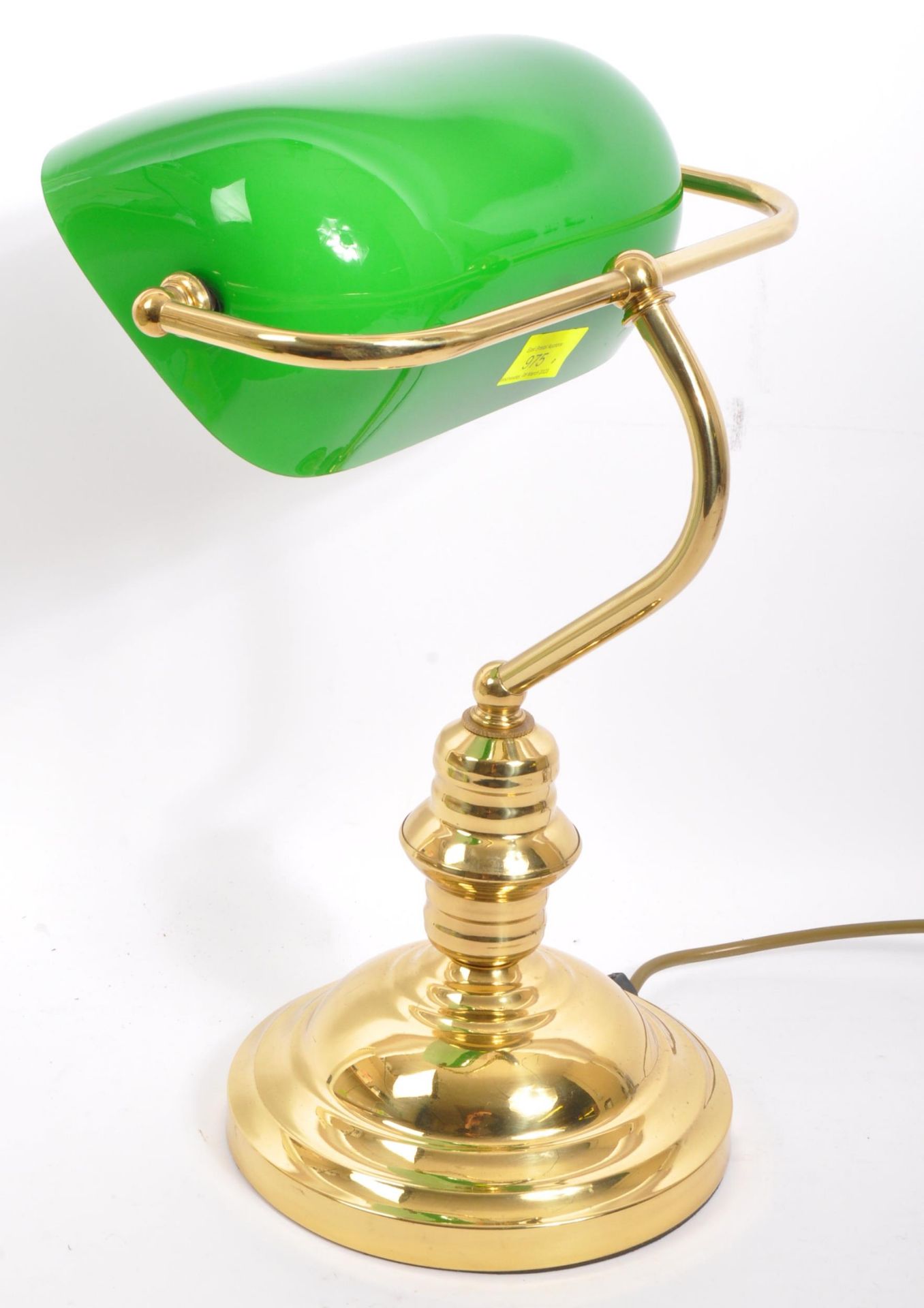 GREEN BANKERS OFFICE TABLE LAMP - 20TH CENTURY CIRCA 1980S - Image 4 of 4