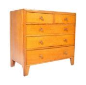 MID CENTURY OAK CHEST OF DRAWERS