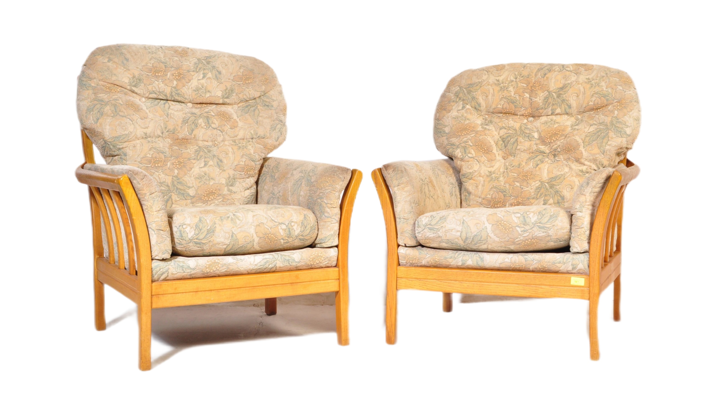 PAIR OF MID CENTURY ERCOL MANNER ARMCHAIRS