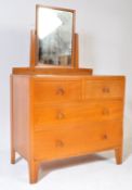 VINTAGE MINISTRY OF DEFENSE OAK DRESSING CHEST OF DRAWERS
