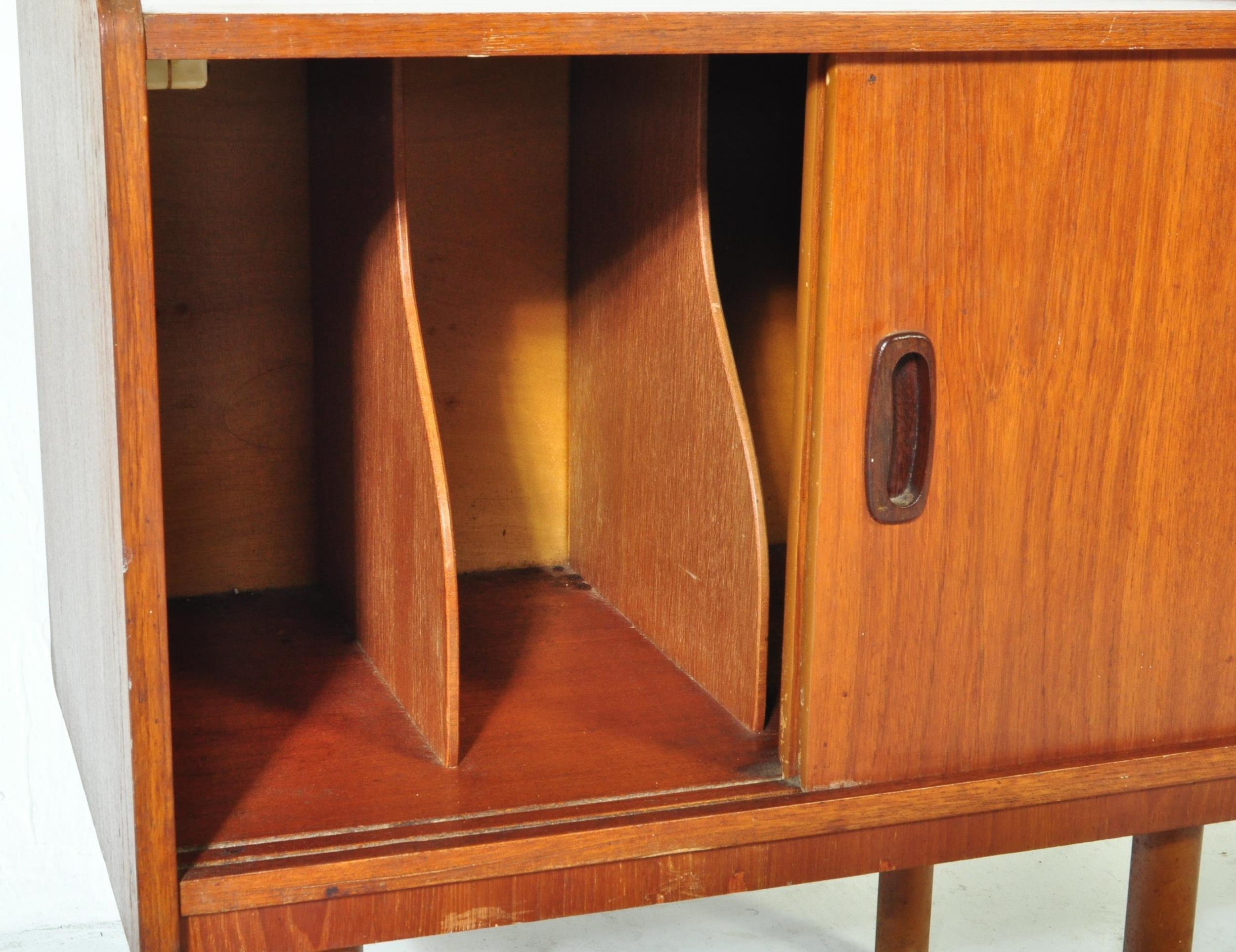 BRITISH MODERN DESIGN - MID CENTURY TEAK WOOD CABINET - Image 4 of 5