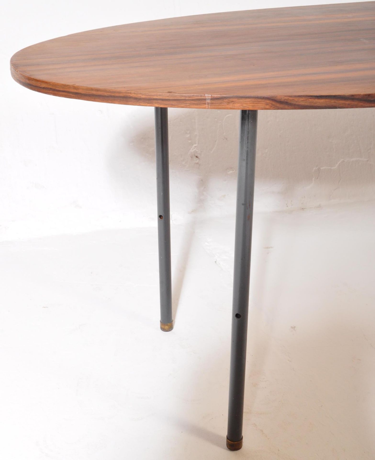 MANNER OF MERROW ASSOCIATES TEAK & METAL COFFEE TABLE - Image 5 of 5