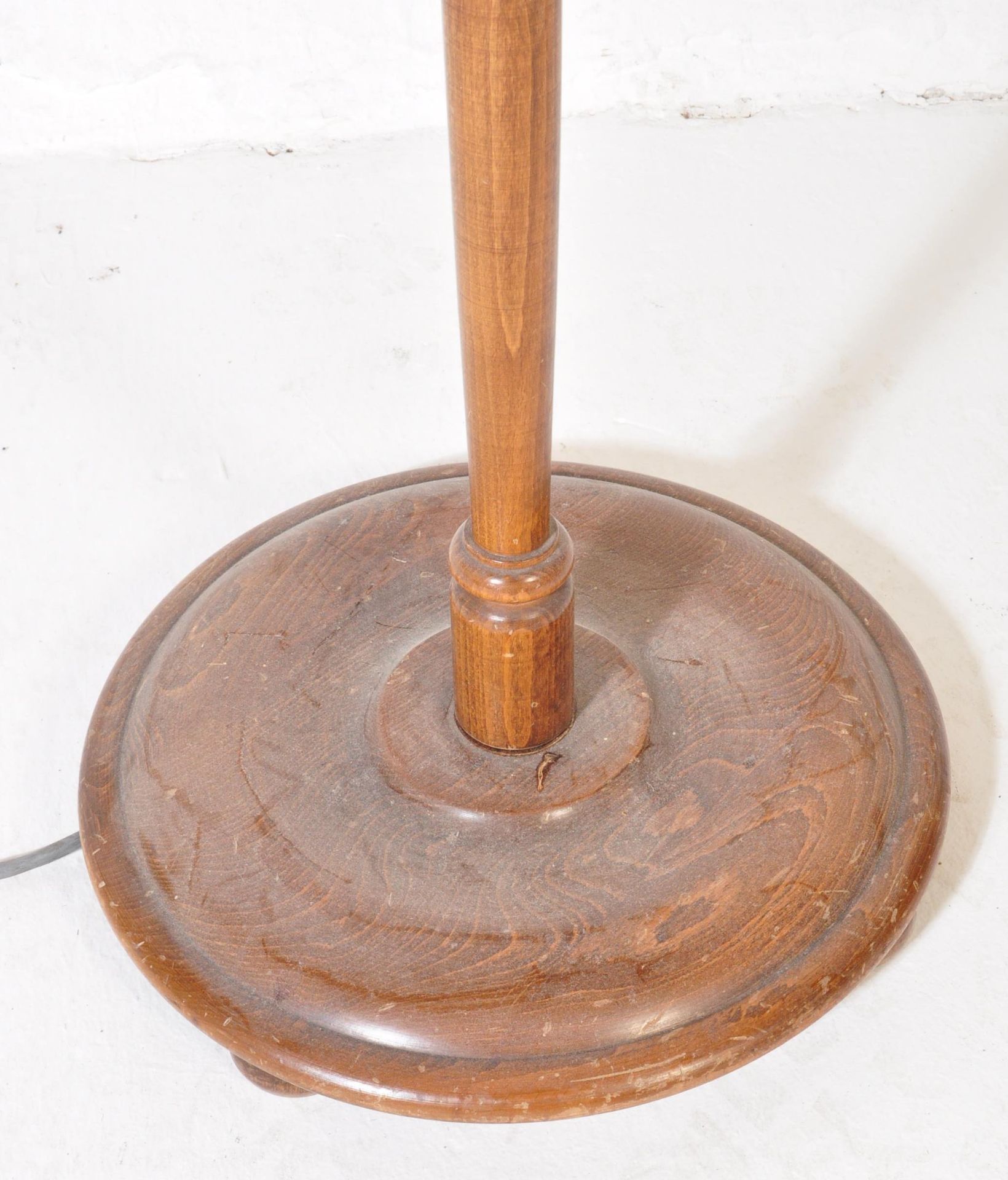 VINTAGE CIRCA 1940S MAHOGANY FLOOR STANDARD LAMP - Image 3 of 4