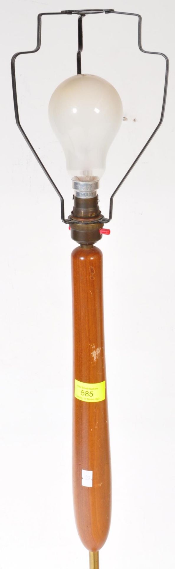 RETRO VINTAGE DANISH INSPIRED TEAK FLOOR STANDARD LAMP - Image 4 of 4