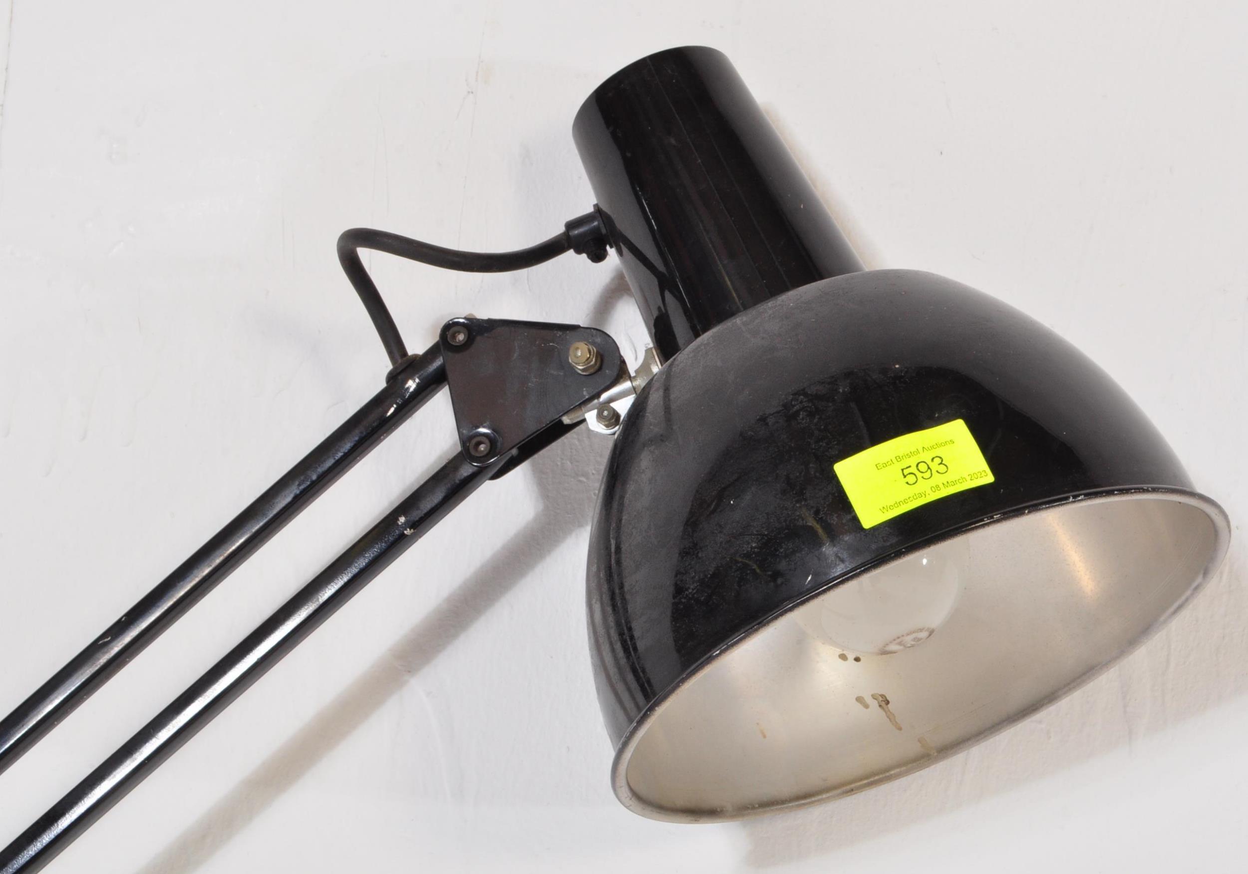 MID CENTURY 1960S BLACK ANGLEPOISE WALL MOUNTED LAMP - Image 3 of 5