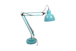 RETRO ANGLEPOISE TURQUOISE TABLE LAMP