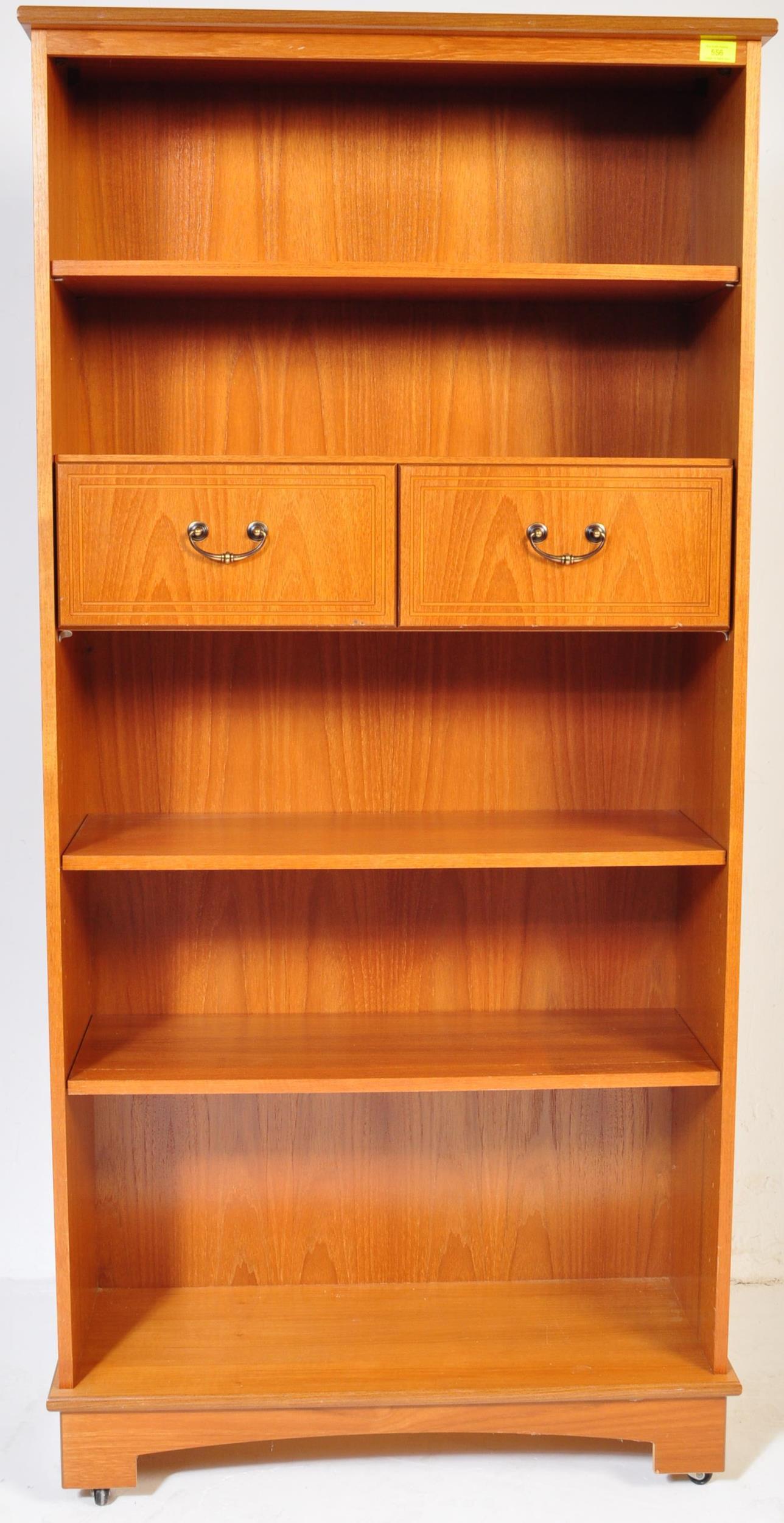 RETRO VINTAGE TEAK BOOKCASE CABINET - Image 2 of 5