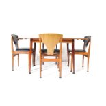 RETRO MID 20TH CENTURY VENEERED FORMICA DINING SUITE