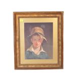 VINTAGE FRAMED & GLAZED PRINT OF 19TH CENTURY PAINTING