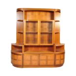 VINTAGE CIRCA 1970S TEAK NATHAN SQUARES WALL UNIT BOOKCASE