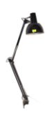 MID CENTURY 1960S BLACK ANGLEPOISE WALL MOUNTED LAMP