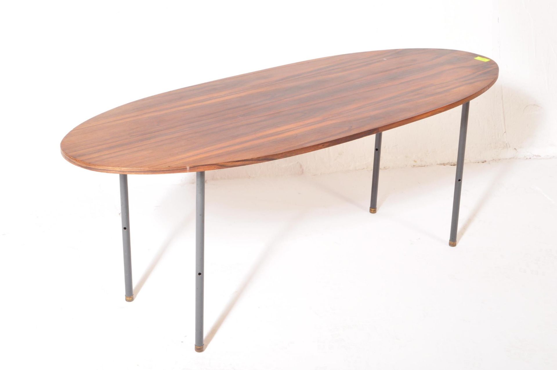 MANNER OF MERROW ASSOCIATES TEAK & METAL COFFEE TABLE - Image 2 of 5