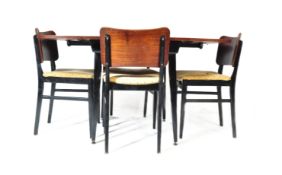 MID 20TH CENTURY BEAUTILITY DROP LEAF TABLE & CHAIRS