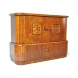 ART DECO CONTINENTAL OAK SIDEBOARD CREDENZA