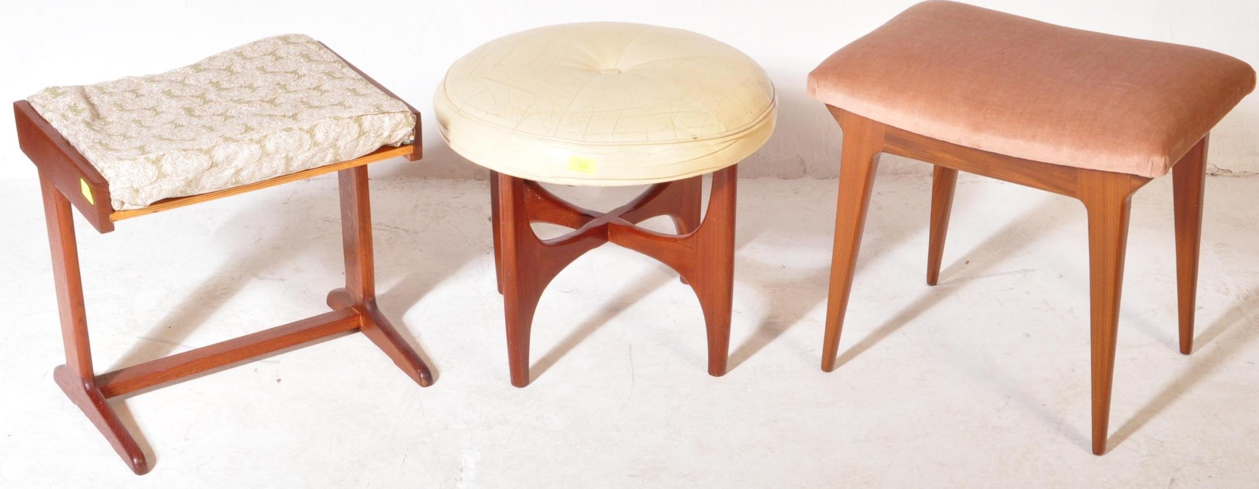 VICTOR B WILKINS - G PLAN FRESCO - RETRO TEAK STOOL & OTHERS - Bild 3 aus 8